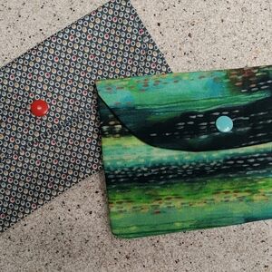 Colorful Fabric Make Up Bag Set. New.